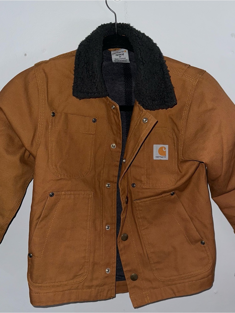 Carhartt Kids Tan Canvas Jacket